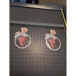 F Bomb Swearing Funny Sticker Decal Waterproof Vinyl (2 Pack)